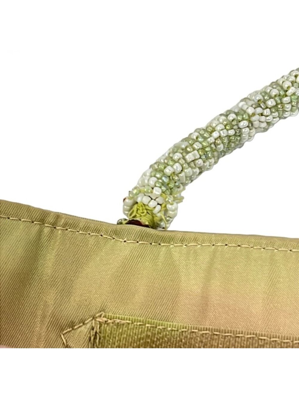 Dior Tote Light Brown Light Green White Beads Leather - Picture 12 of 14